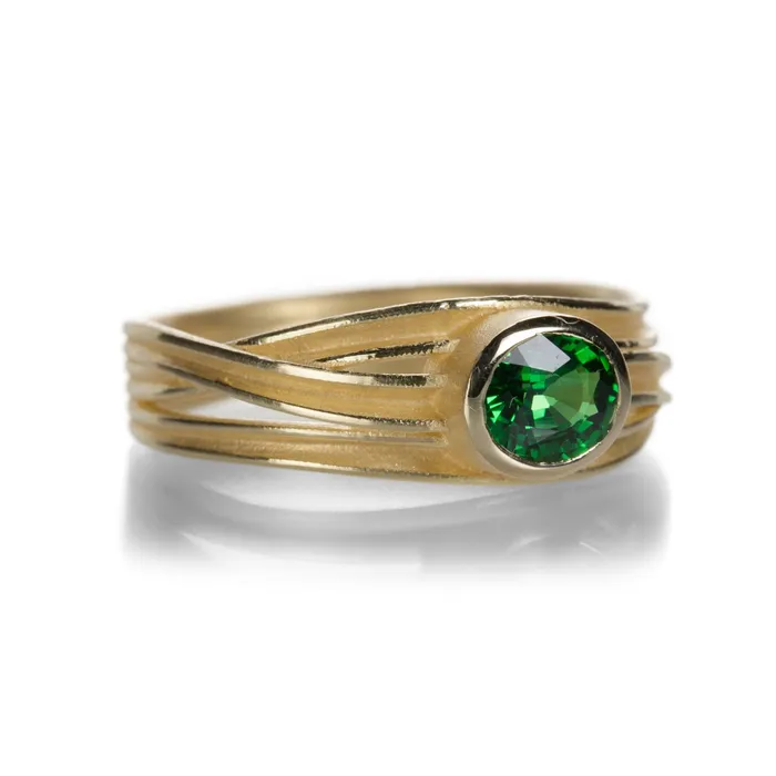 Barbara Heinrich Rings Tsavorite Triple Ribbon Ring