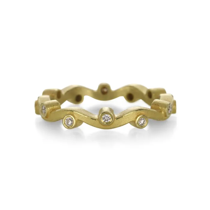 Barbara Heinrich Rings Wavy Diamond Ring