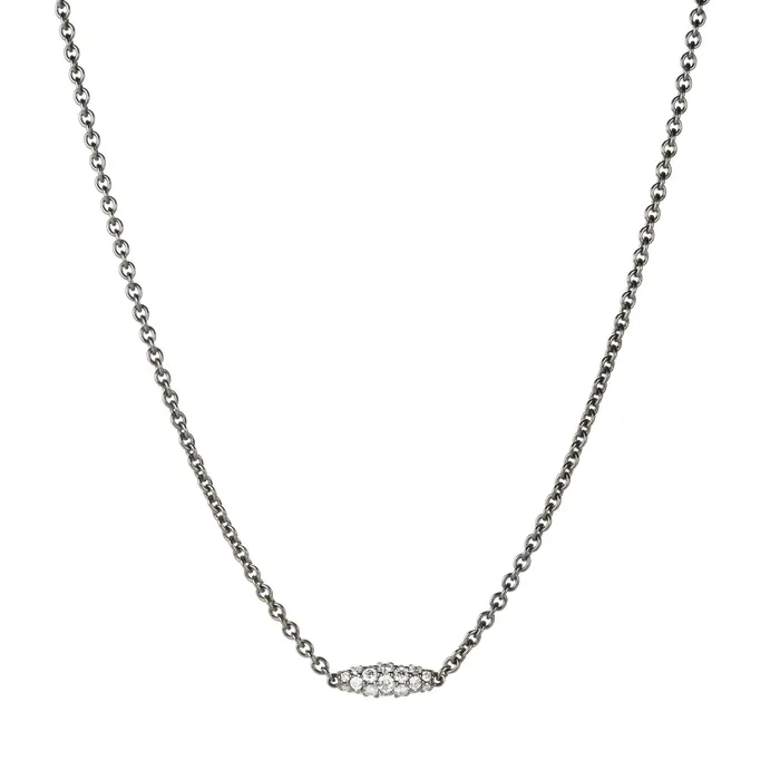 Black Rhodium Pipette Pendant Necklace Paul Morelli Necklaces