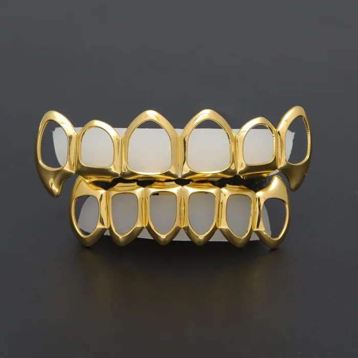 Bling Proud Pre-Styled Sets 14K Gold Plated Classic Hip-Hop Teeth Grillz