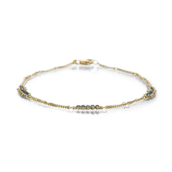 Blue Diamond Station Bracelet Amali Bracelets