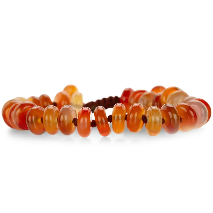 Bracelets 10mm Smooth Carnelian Bracelet - Joseph Brooks