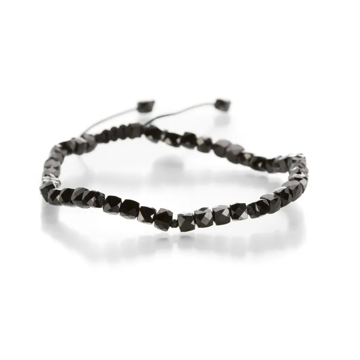 Bracelets 4mm Black Spinel Bead Bracelet - Joseph Brooks