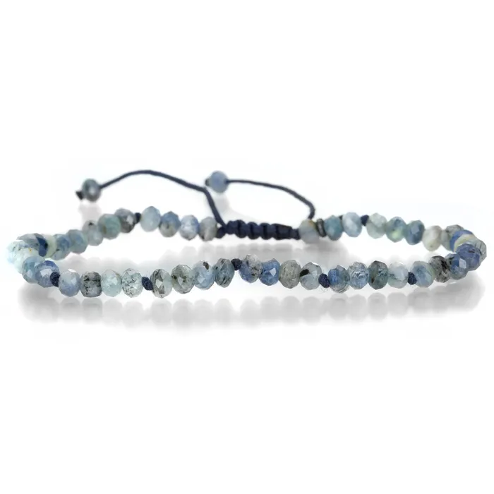 Bracelets 4mm Kyanite Bead Bracelet - Joseph Brooks