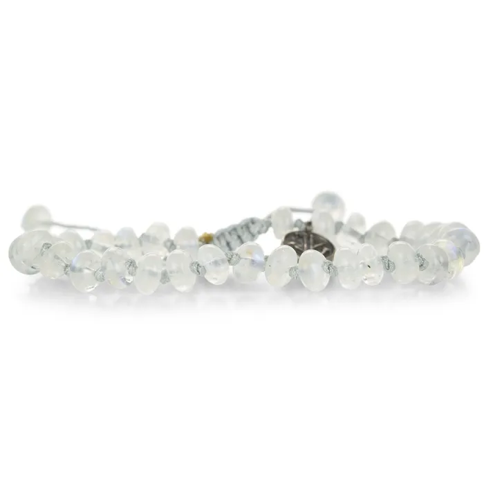 Bracelets 7.5mm Smooth Moonstone Bead Bracelet - Joseph Brooks