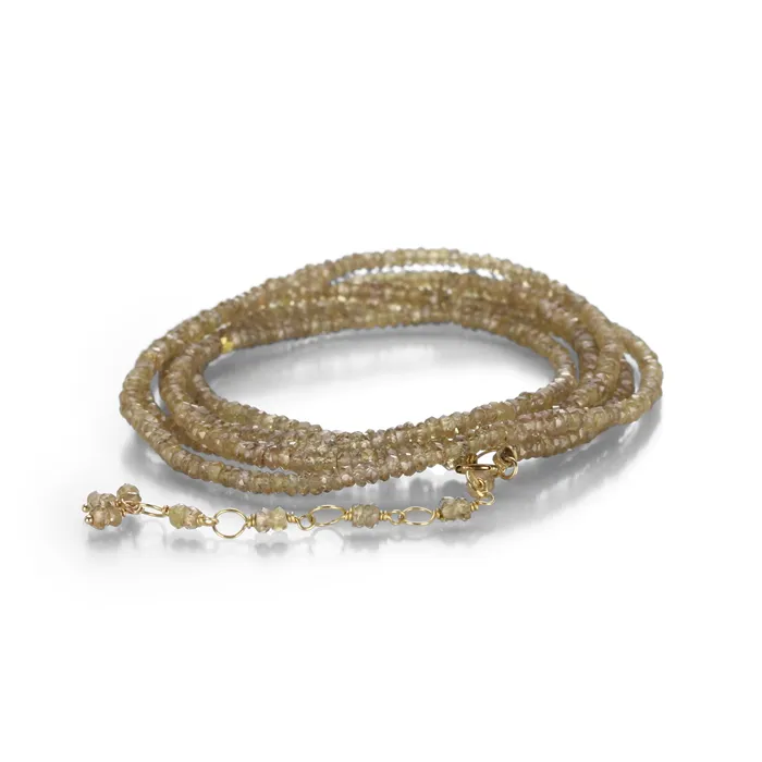 Bracelets Anne Sportun 18k Champagne Garnet Wrap Bracelet - 34