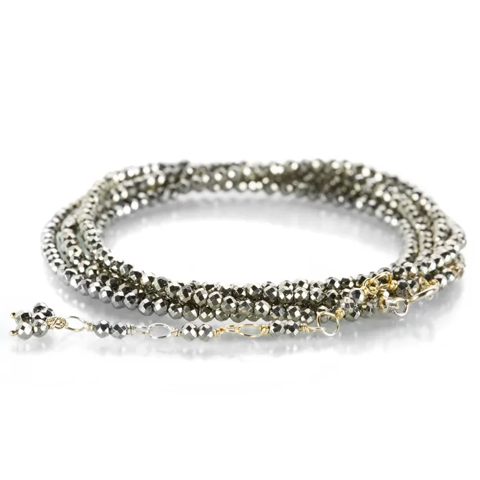 Bracelets Anne Sportun 18k Yellow Gold Pyrite Wrap Bracelet - 36