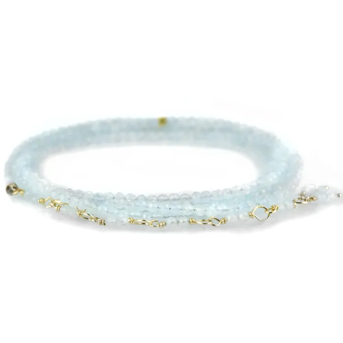 Bracelets Anne Sportun Aquamarine Wrap Bracelet - 34