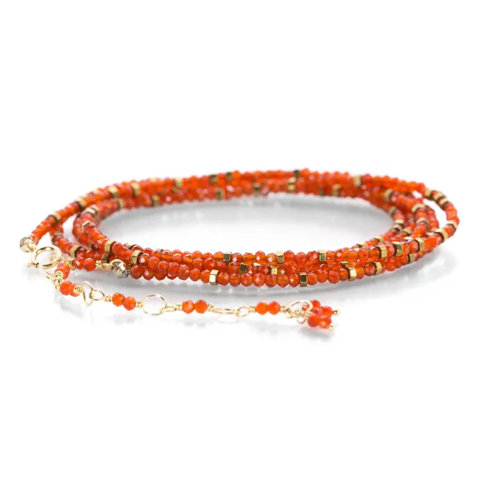 Bracelets Anne Sportun Red Carnelian Wrap Bracelet