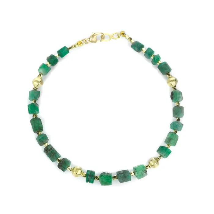 Bracelets Barbara Heinrich Rough Emerald Crystal Bead Bracelet