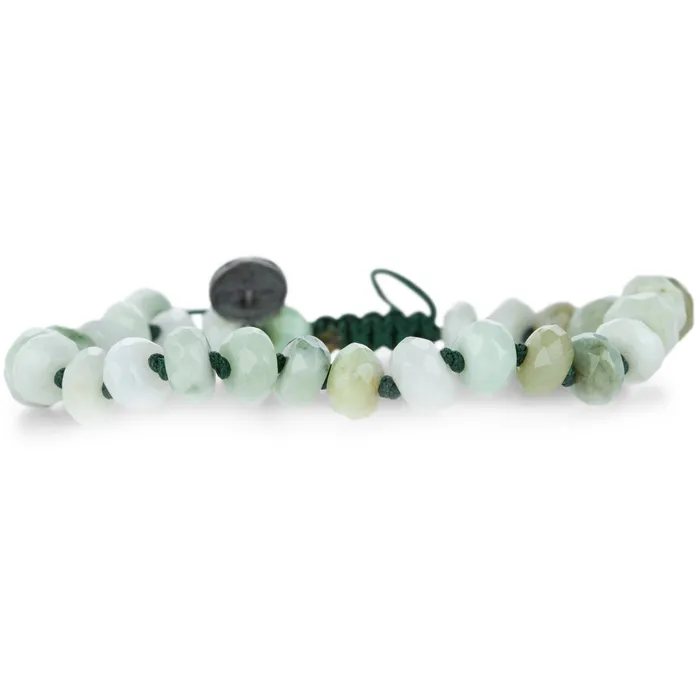 Bracelets Faceted 8mm Burmese Jade Bracelet - Joseph Brooks