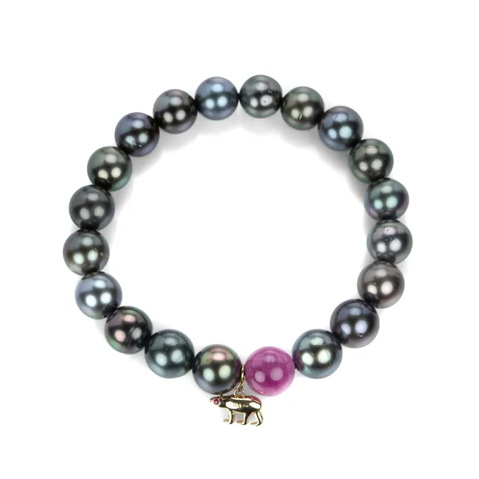 Bracelets Gellner Ruby and Tahitian Pearl Bracelet