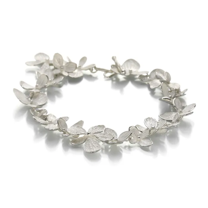 Bracelets John Iversen Sterling Silver Hydrangea Bracelet