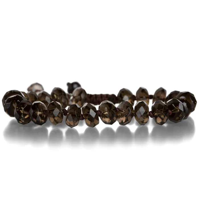 Bracelets Joseph Brooks 10mm Faceted Smoky Quartz Bracelet