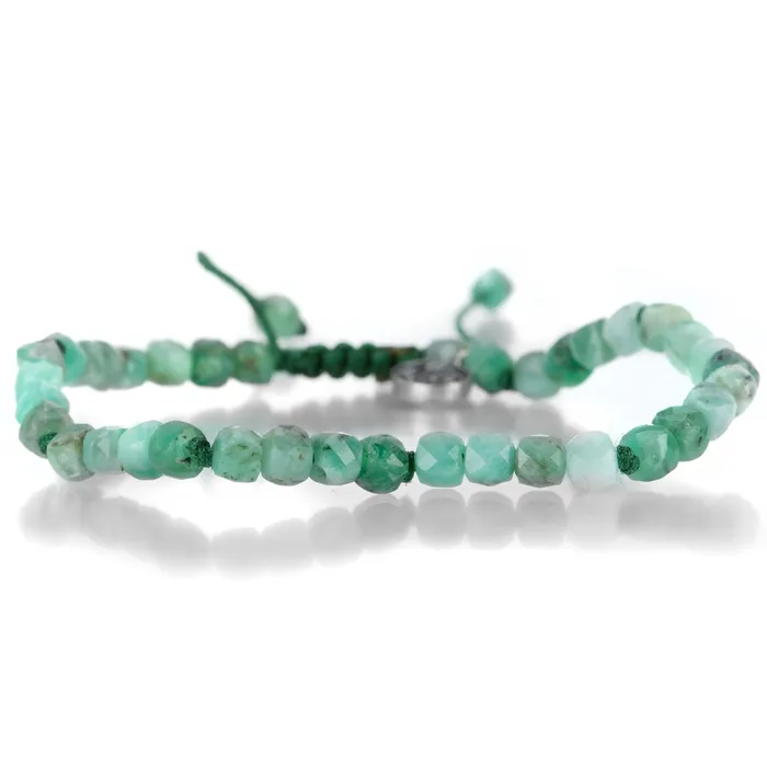 Bracelets Joseph Brooks 4mm Emerald Bead Bracelet