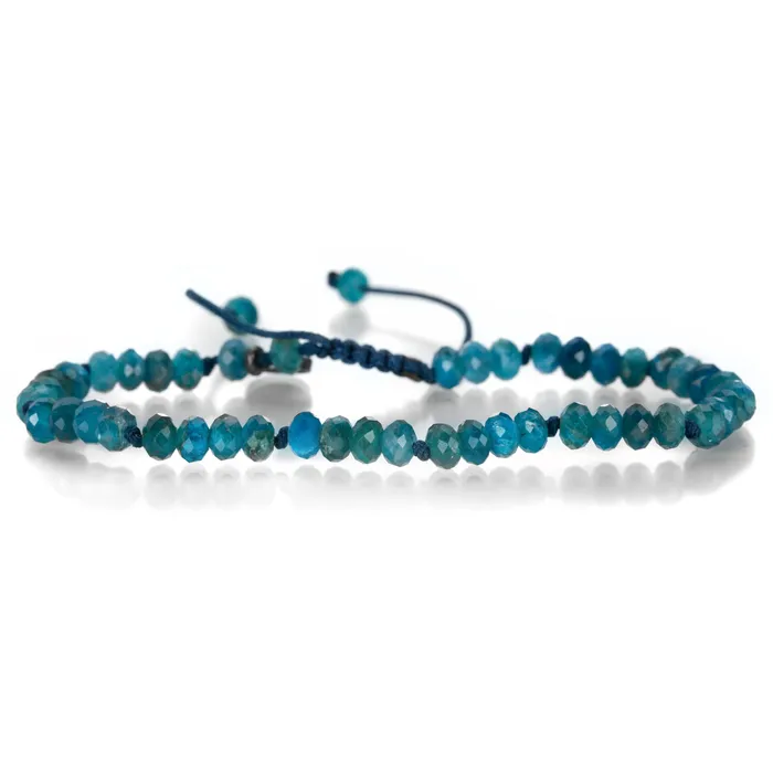 Bracelets Joseph Brooks 5mm Faceted Apatite Beaded Bracelet