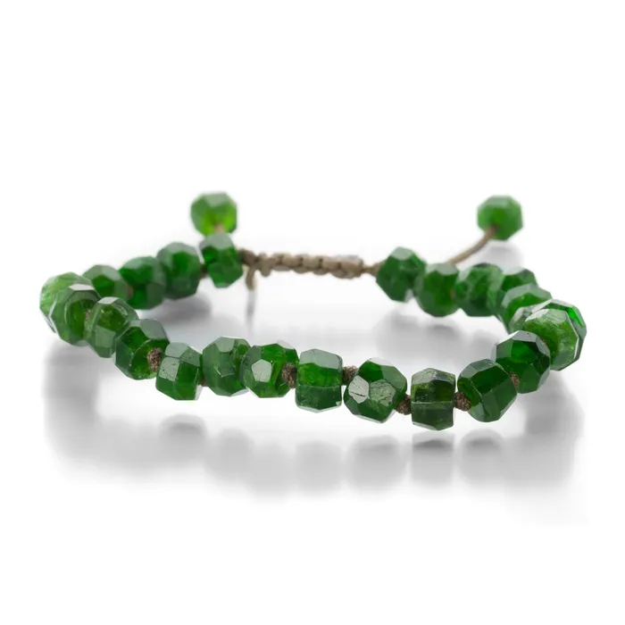 Bracelets Joseph Brooks 8mm Faceted Chrome Diopside Bead Bracelet