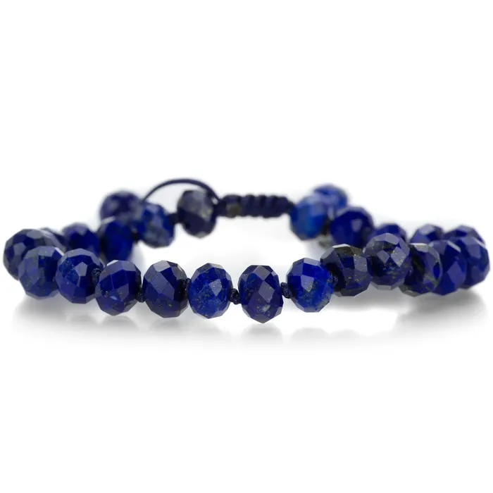 Bracelets Joseph Brooks 8mm Faceted Lapis Bracelet