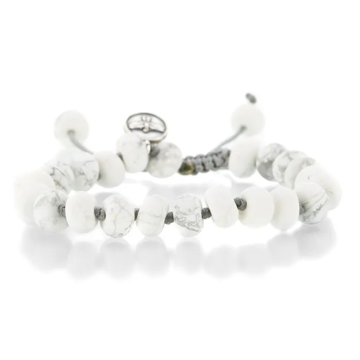 Bracelets Joseph Brooks 8mm Smooth Howlite Bracelet