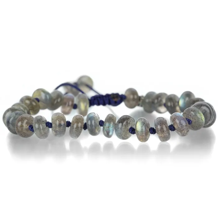 Bracelets Joseph Brooks 8mm Smooth Labradorite Rondelle Bracelet