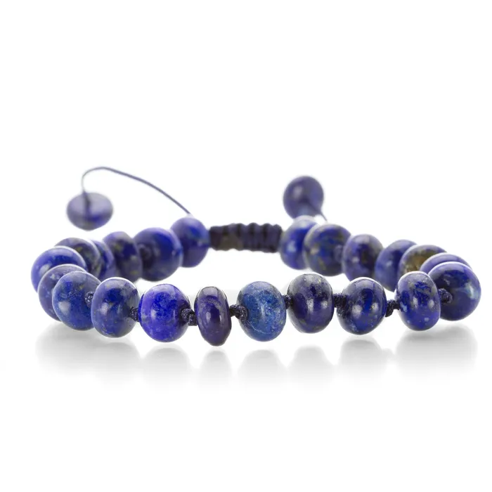 Bracelets Joseph Brooks 8mm Smooth Lapis Lazuli Bead Bracelet