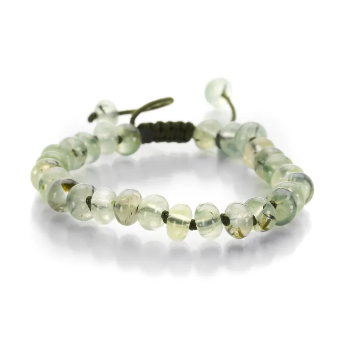 Bracelets Joseph Brooks 8mm Smooth Prehnite Rondelle Bracelet