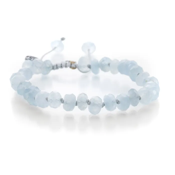 Bracelets Joseph Brooks Aquamarine Bead Bracelet- 8mm