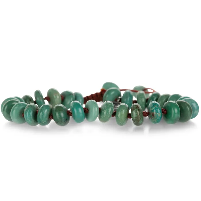 Bracelets Joseph Brooks Smooth 8mm Green Blue Arizona Turquoise Bracelet