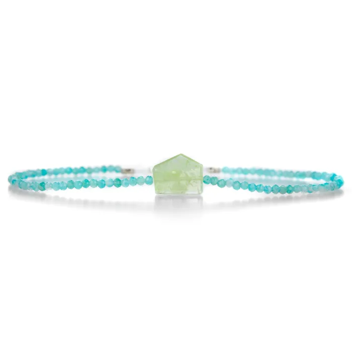 Bracelets Margaret Solow Amazonite and Beryl Beaded Bracelet