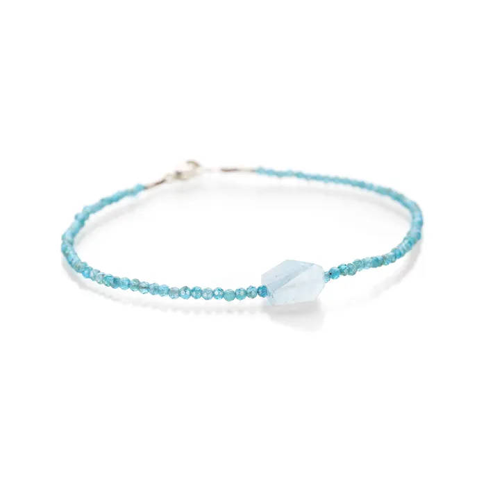 Bracelets Margaret Solow Apatite and Aquamarine Bracelet