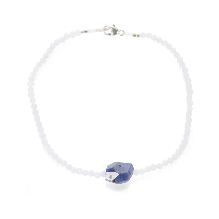 Bracelets Margaret Solow Chalcedony and Sapphire Bracelet