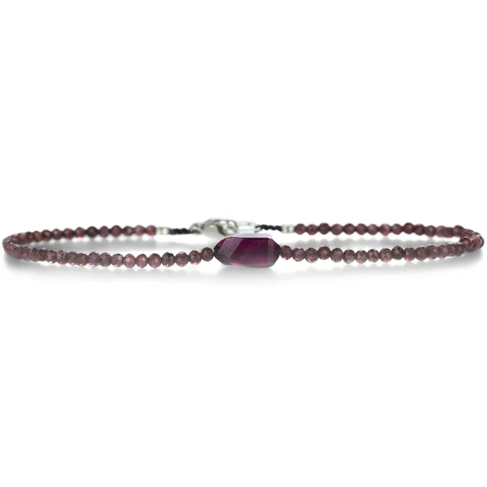 Bracelets Margaret Solow Double Garnet Beaded Bracelet