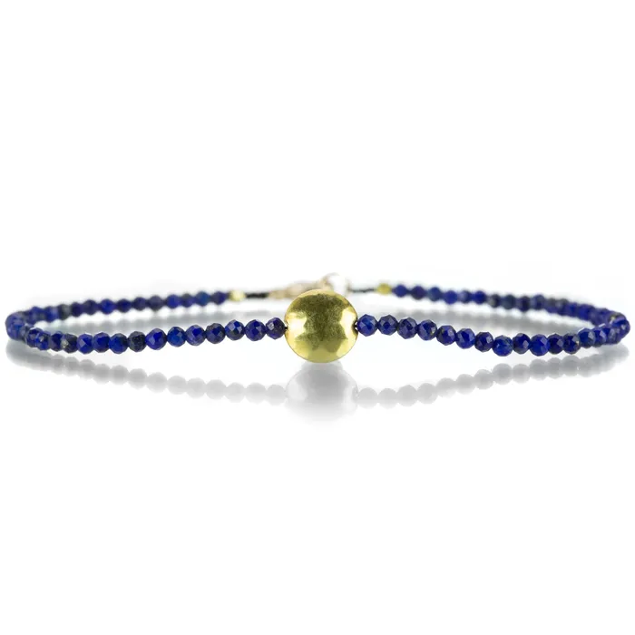 Bracelets Margaret Solow Lapis and Disc Beaded Bracelet