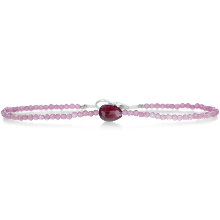 Bracelets Margaret Solow Light and Dark Pink Tourmaline Bracelet