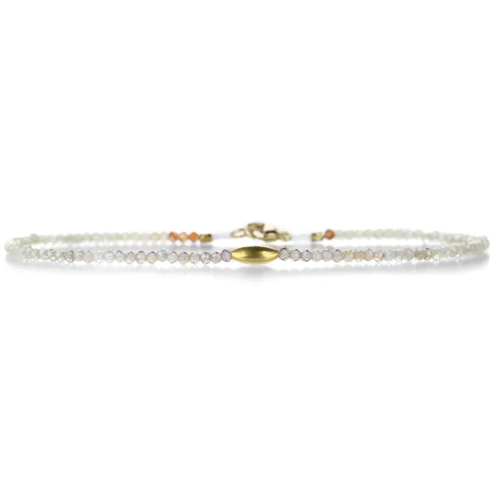 Bracelets Margaret Solow Zircon and 18k Gold Bead Bracelet