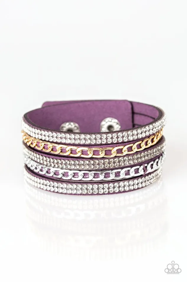 Bracelets | Paparazzi Fashion Fiend Purple Bracelet - diannesjewelryshop