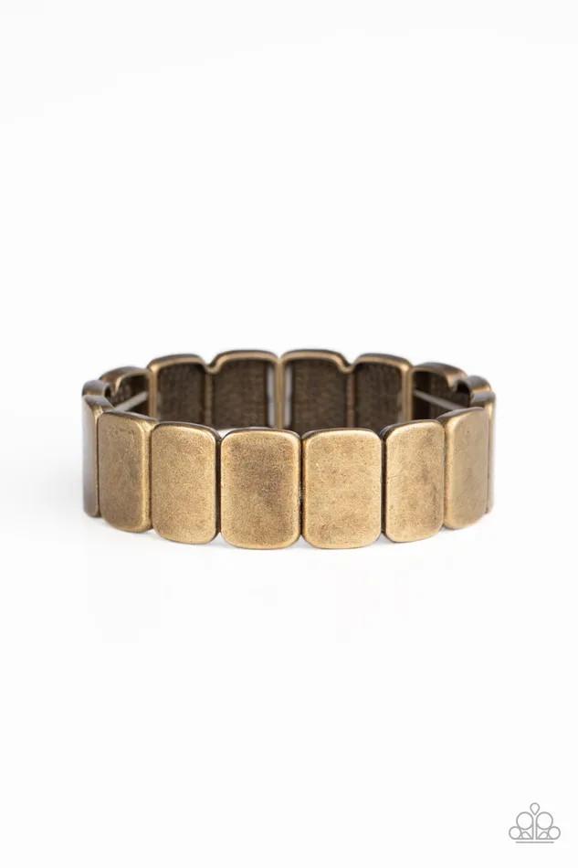 Bracelets | Paparazzi Retro Effect - Brass Bracelet - Paparazzi Accessories