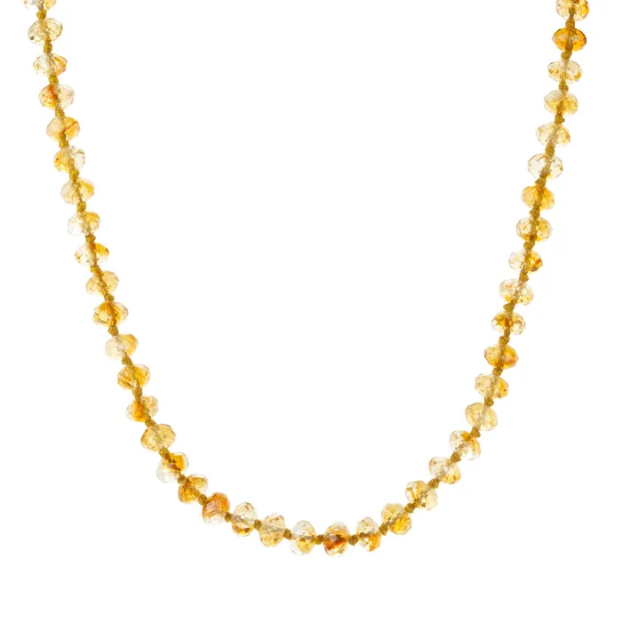 Citrine Beaded Necklace Joseph Brooks Necklaces