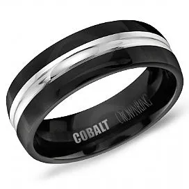 CROWN BLACK COBALT GENTS BAND CBB-7008 CROWN RING Rings