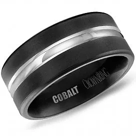 CROWN RING Rings CROWN BLACK COBALT GENTS BAND CBB-0006