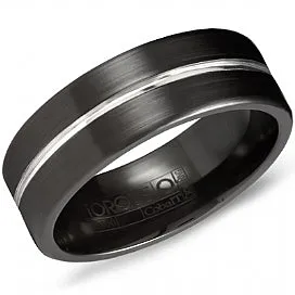 CROWN RING Rings CROWN BLACK COBALT GENTS BAND CBB-7014