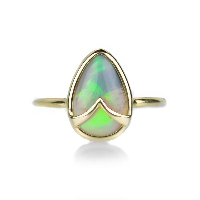 Crystal Opal Owl Ring Rachel Atherley Rings