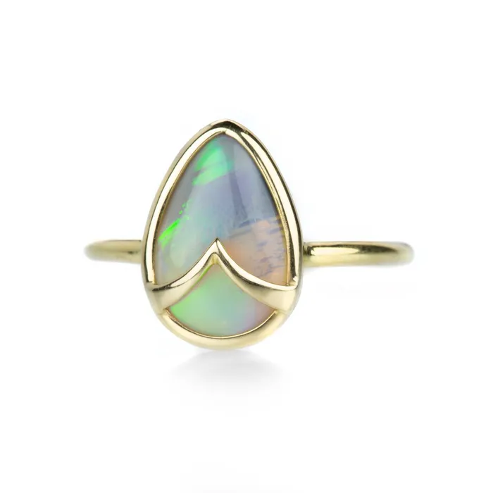 Crystal Opal Owl Ring | Rachel Atherley Rings