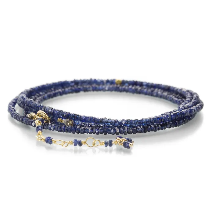 Dark Blue Sapphire Wrap Bracelet Anne Sportun Bracelets