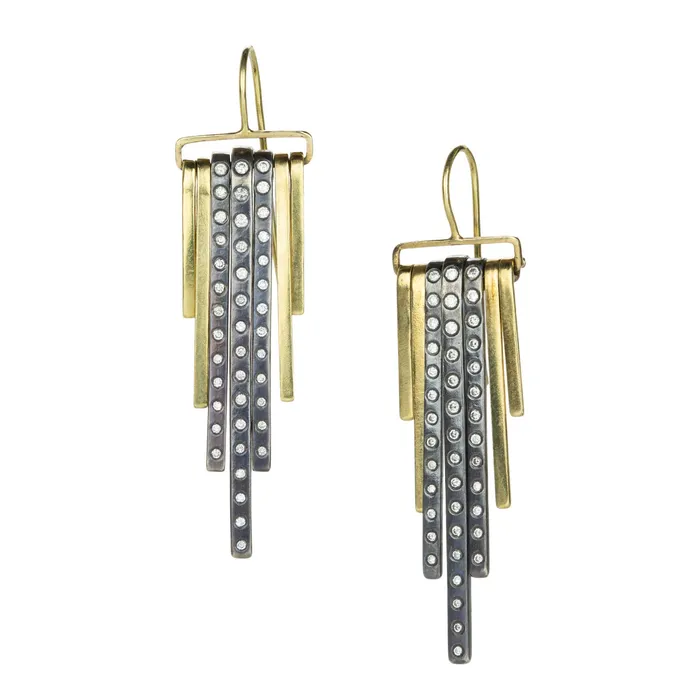 Decidedly Deco Diamond Drop Earrings Kate Maller Earrings