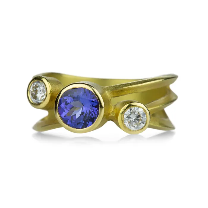 Diamond and Tanzanite Wrap Ring | Barbara Heinrich Rings