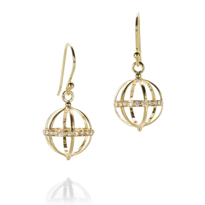 Diamond Cage Earrings Anne Sportun Earrings