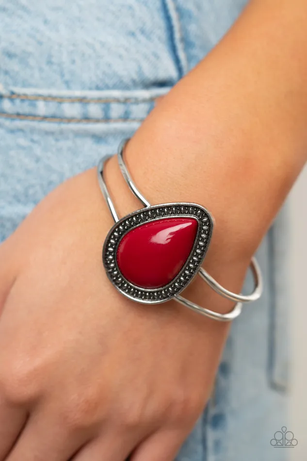 diannesjewelryshop Bracelets Paparazzi Over the Top Pop Red Bracelet