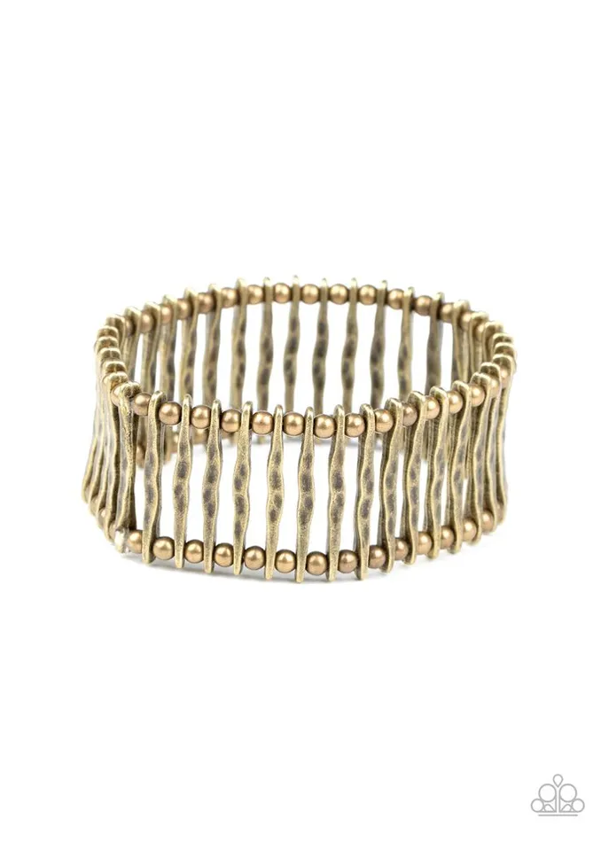 diannesjewelryshop Bracelets | Paparazzi Rustic Rebellion Brass Bracelet