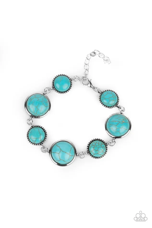 diannesjewelryshop Bracelets | Paparazzi Turn Up The Terra Turquoise Bracelet